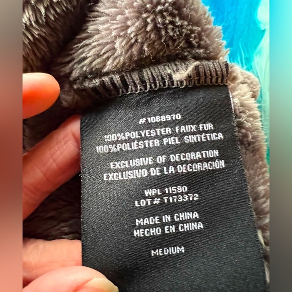 NWOT 32 DEGREES HEAT PLUSH ZIP UP JACKET/COAT. Rich, Gray w pockets Size M - Picture 8 of 9